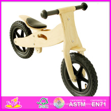 La bicicleta de madera educativa del niño de 2014 juguetes, la bicicleta de madera del niño de la alta calidad que camina y la venta caliente equilibran la bici de madera W16c055 del niño